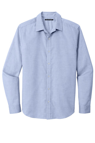 Port Authority Pincheck Easy Care Shirt (Blue Horizon/ White)