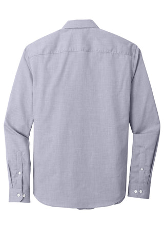 Port Authority Pincheck Easy Care Shirt (Gusty Grey/ White)