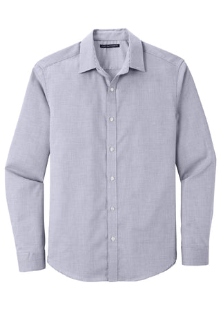 Port Authority Pincheck Easy Care Shirt (Gusty Grey/ White)