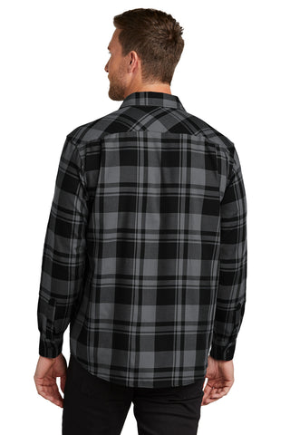 Port Authority Plaid Flannel Shirt (Grey/ Black)