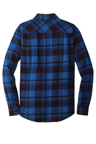 Port Authority Plaid Flannel Shirt (Royal/ Black)