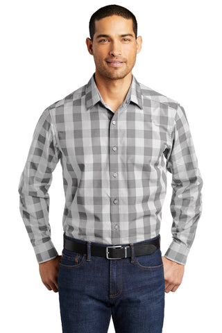 Port Authority Everyday Plaid Shirt (Shadow Grey)