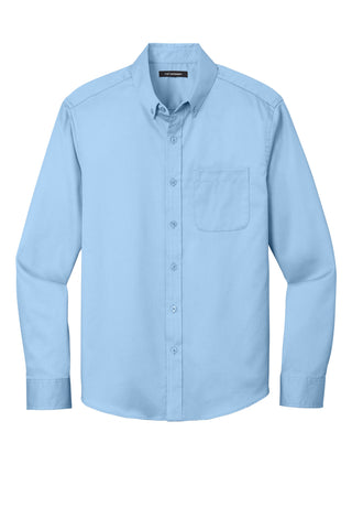 Port Authority Long Sleeve SuperPro React Twill Shirt (Cloud Blue)