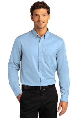 Port Authority Long Sleeve SuperPro React Twill Shirt (Cloud Blue)