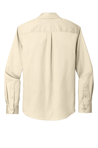 Port Authority Long Sleeve SuperPro React Twill Shirt (Ecru)