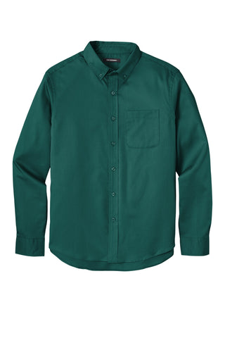 Port Authority Long Sleeve SuperPro React Twill Shirt (Marine Green)