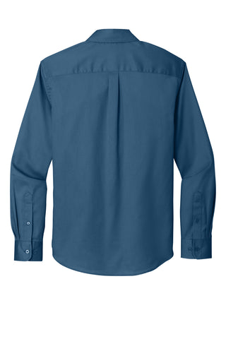 Port Authority Long Sleeve SuperPro React Twill Shirt (Regatta Blue)