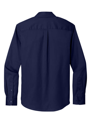 Port Authority Long Sleeve SuperPro React Twill Shirt (True Navy)