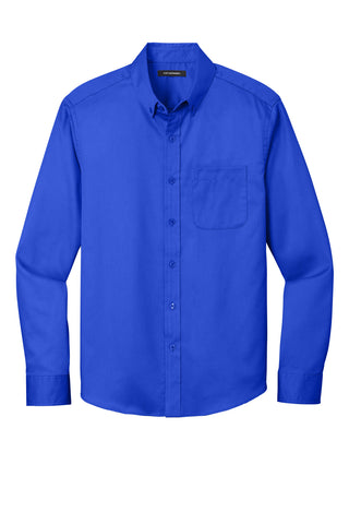 Port Authority Long Sleeve SuperPro React Twill Shirt (True Royal)