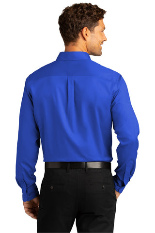 Port Authority Long Sleeve SuperPro React Twill Shirt (True Royal)