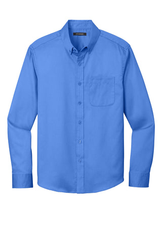 Port Authority Long Sleeve SuperPro React Twill Shirt (Ultramarine Blue)