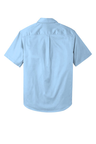 Port Authority Short Sleeve SuperPro React Twill Shirt (Cloud Blue)