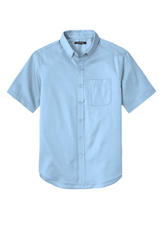 Port Authority Short Sleeve SuperPro React Twill Shirt (Cloud Blue)