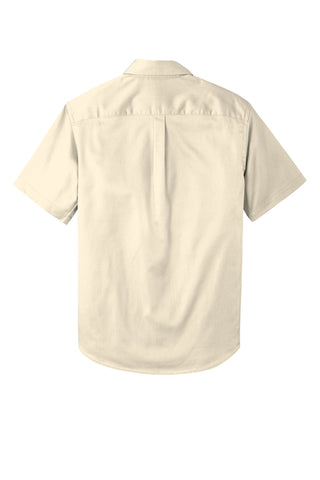 Port Authority Short Sleeve SuperPro React Twill Shirt (Ecru)