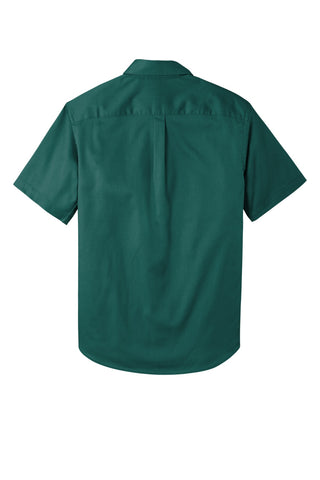 Port Authority Short Sleeve SuperPro React Twill Shirt (Marine Green)