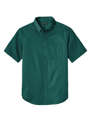 Port Authority Short Sleeve SuperPro React Twill Shirt (Marine Green)