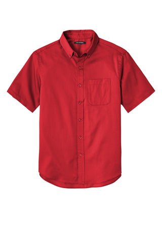 Port Authority Short Sleeve SuperPro React Twill Shirt (Rich Red)