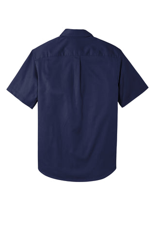 Port Authority Short Sleeve SuperPro React Twill Shirt (True Navy)