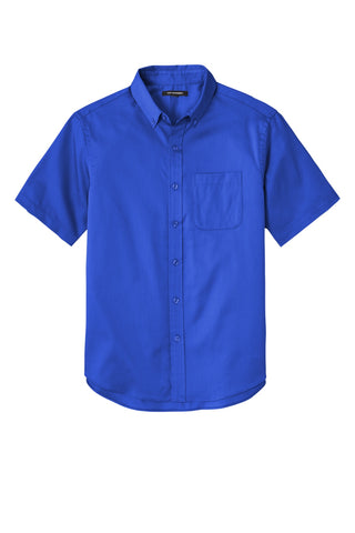 Port Authority Short Sleeve SuperPro React Twill Shirt (True Royal)