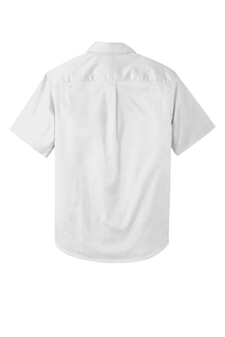 Port Authority Short Sleeve SuperPro React Twill Shirt (White)