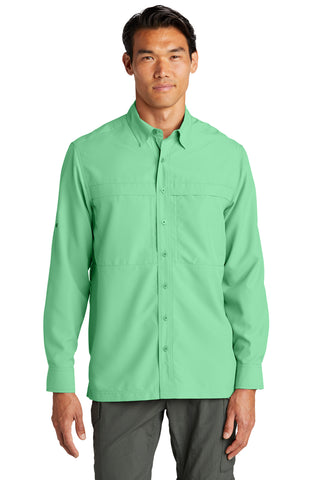 Port Authority Long Sleeve UV Daybreak Shirt (Bright Seafoam)