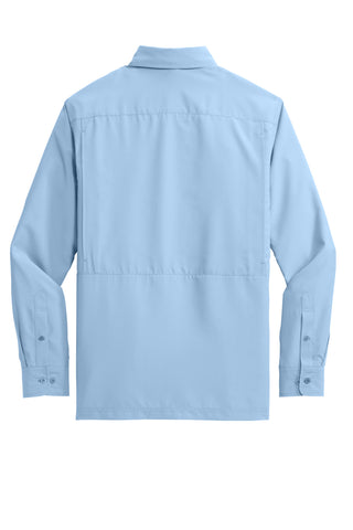 Port Authority Long Sleeve UV Daybreak Shirt (Light Blue)