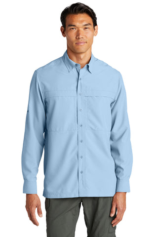 Port Authority Long Sleeve UV Daybreak Shirt (Light Blue)