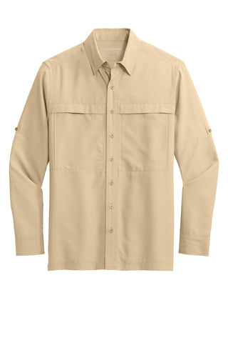 Port Authority Long Sleeve UV Daybreak Shirt (Oat)