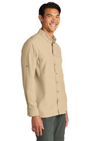 Port Authority Long Sleeve UV Daybreak Shirt (Oat)