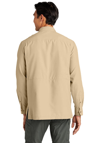 Port Authority Long Sleeve UV Daybreak Shirt (Oat)