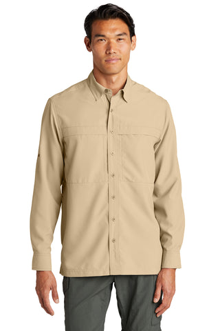 Port Authority Long Sleeve UV Daybreak Shirt (Oat)