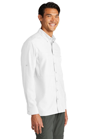 Port Authority Long Sleeve UV Daybreak Shirt (White)