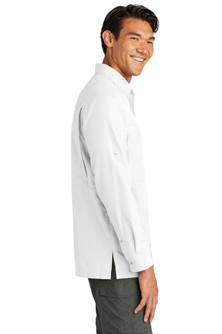 Port Authority Long Sleeve UV Daybreak Shirt (White)