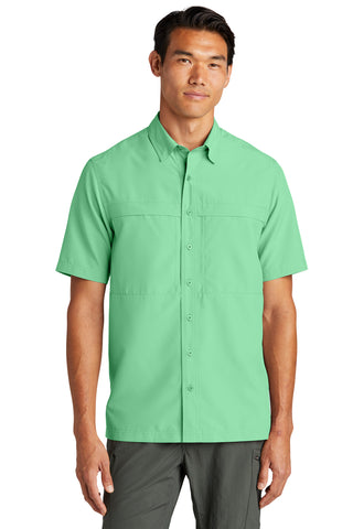 Port Authority Short Sleeve UV Daybreak Shirt (Bright Seafoam)