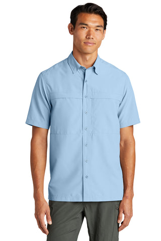 Port Authority Short Sleeve UV Daybreak Shirt (Light Blue)