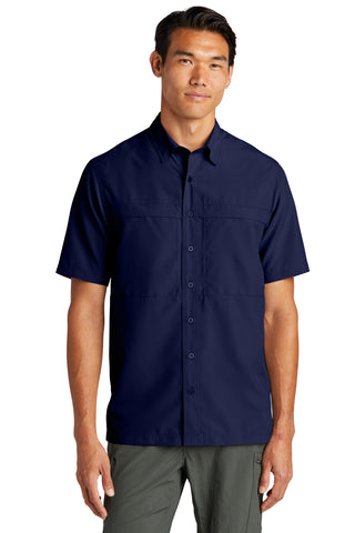 Port Authority Short Sleeve UV Daybreak Shirt (True Navy)