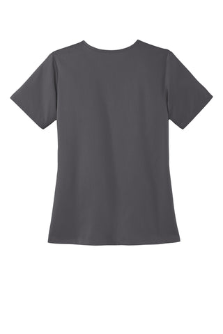 WonderWink Women's Premiere Flex V-Neck Top (Pewter)