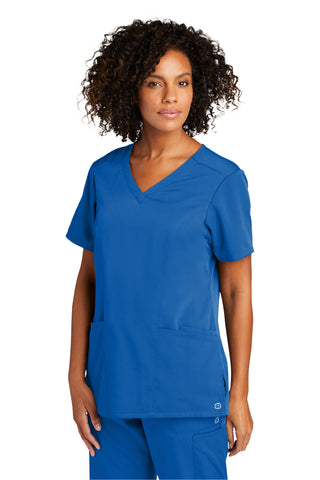 WonderWink Women's Premiere Flex V-Neck Top (Royal)