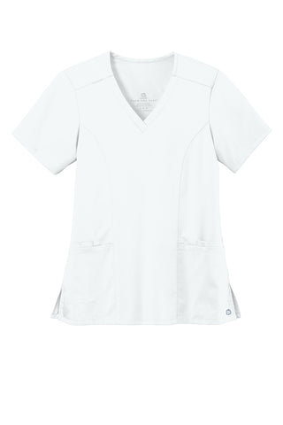 WonderWink Women's Premiere Flex V-Neck Top (White)