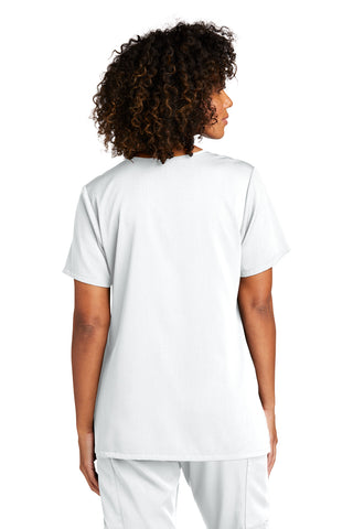 WonderWink Women's Premiere Flex V-Neck Top (White)