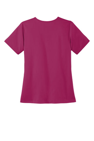 WonderWink Women's Premiere Flex V-Neck Top (Wine)