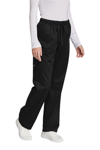WonderWink Women's Petite WorkFlex Cargo Pant (Black)