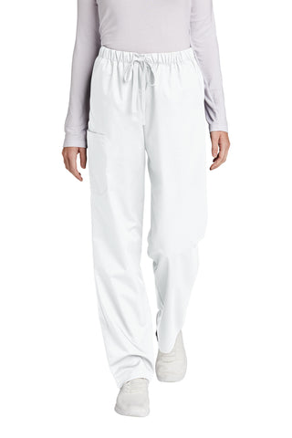 WonderWink Women's Petite WorkFlex Cargo Pant (White)