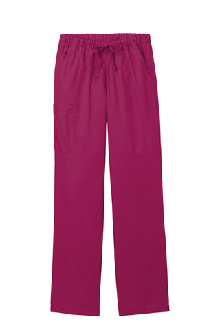 WonderWink Women's Petite WorkFlex Cargo Pant (Wine)