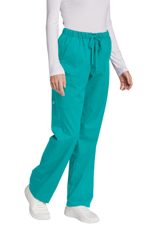 WonderWink Women's Tall WorkFlex Cargo Pant (Teal Blue)