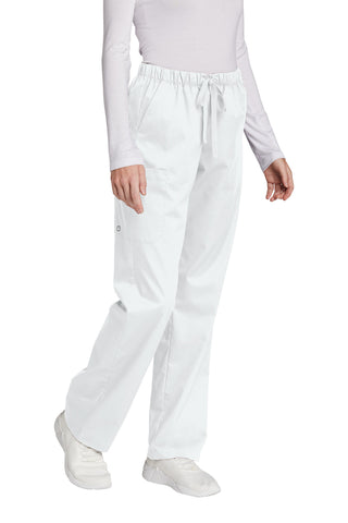 WonderWink Women's Tall WorkFlex Cargo Pant (White)