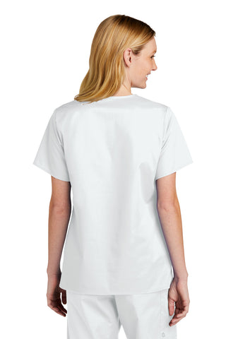 WonderWink Women's WorkFlex V-Neck Top (White)