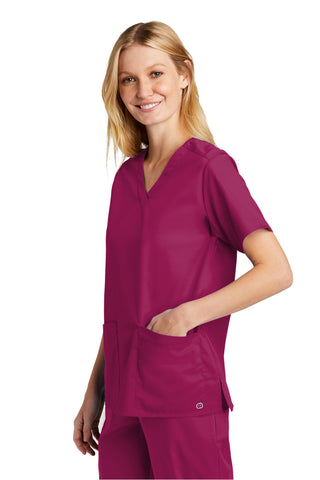 WonderWink Women's WorkFlex V-Neck Top (Royal)