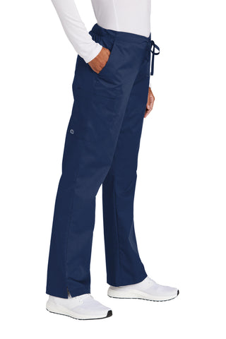 WonderWink Women's Petite WorkFlex Flare Leg Cargo Pant (Navy)