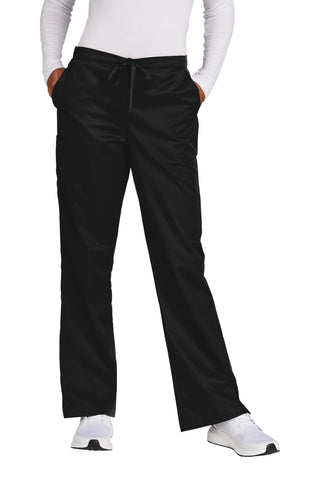 WonderWink Women's Tall WorkFlex Flare Leg Cargo Pant (Black)